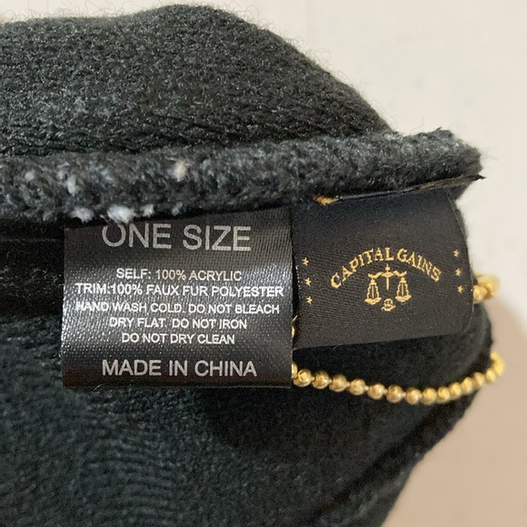 Capital Gains Gray, White, and Black Camo Hat, One Size - Picture 8 of 8